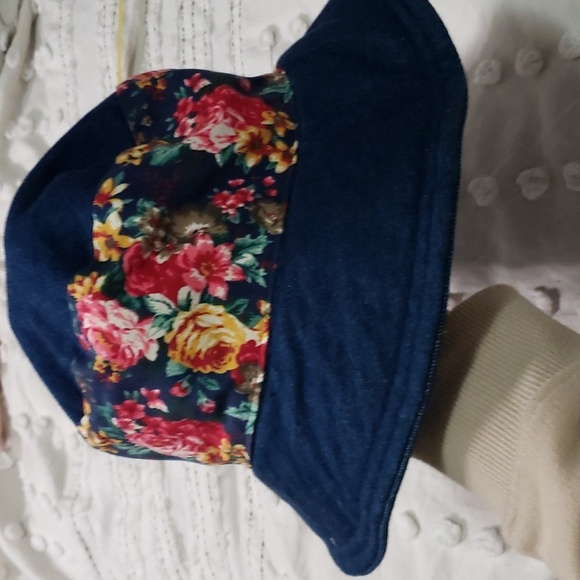 Vintage 90s women's reversible denim bucket hat - Picture 2 of 3